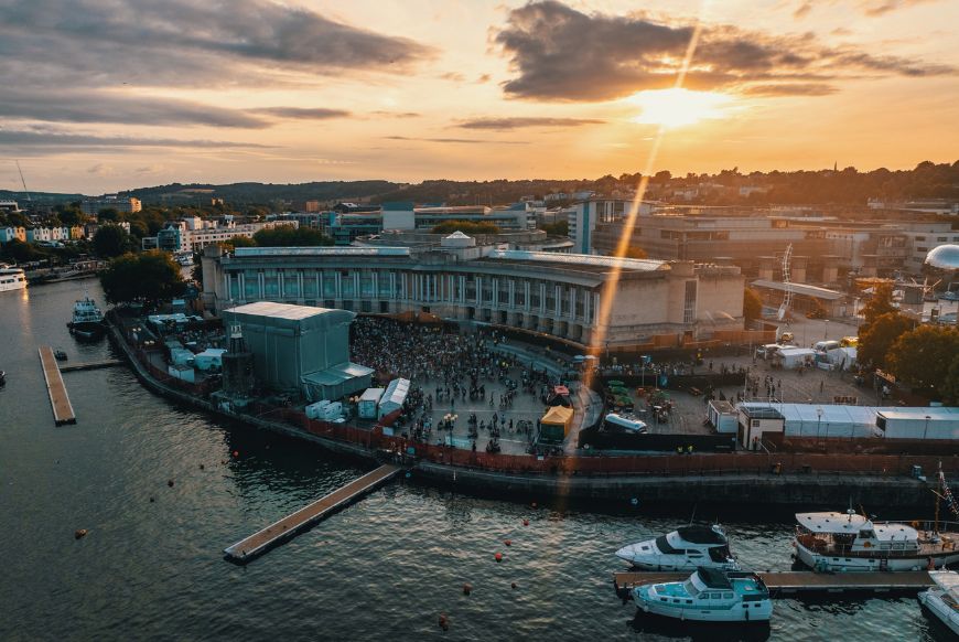 Siren Bristol drone shot